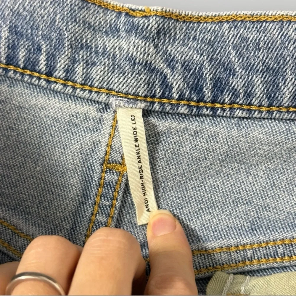 Rag & Bone Andi Ankle-Length Wide Leg Jeans Cecilia Sz‎ 31
